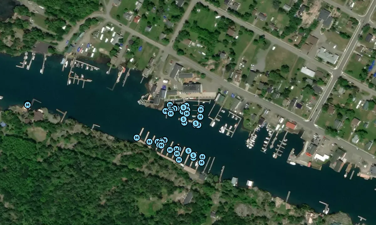 Satelite image of Sportsman's Inn and Marina