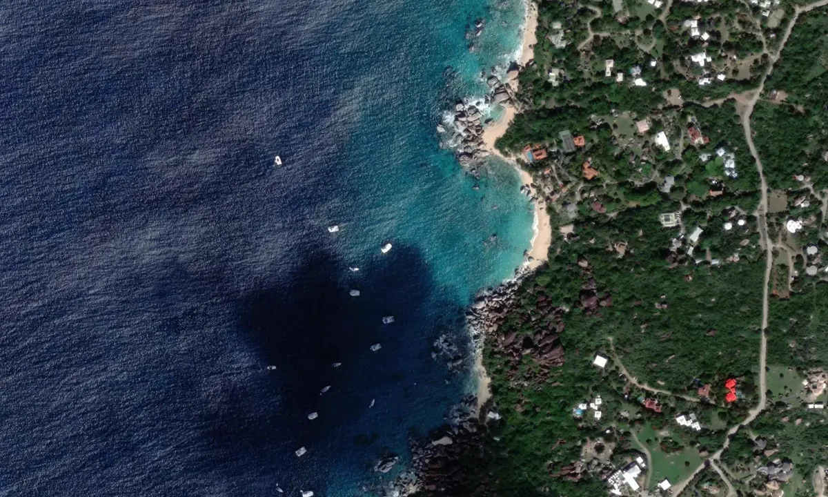 Flyfoto av Spring Bay