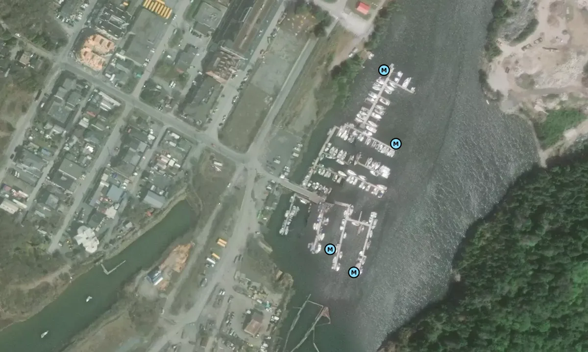 Satelite image of Squamish Yacht Club - British Columbia