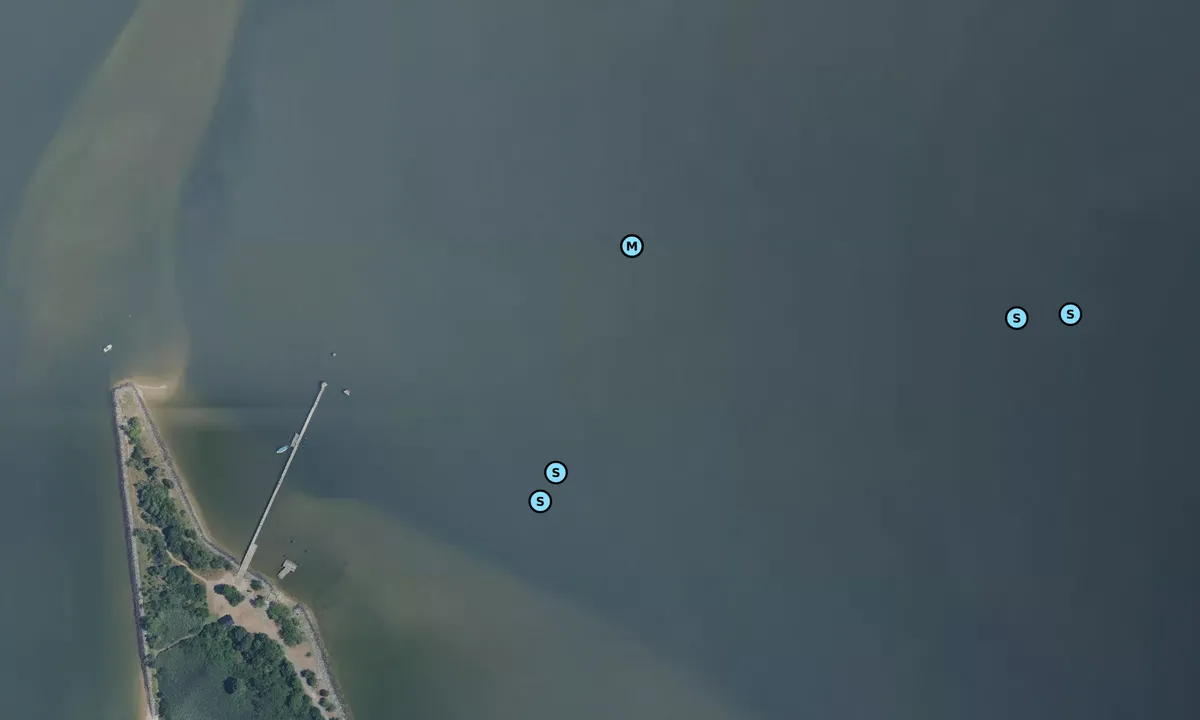 Satelite image of St Clements Island