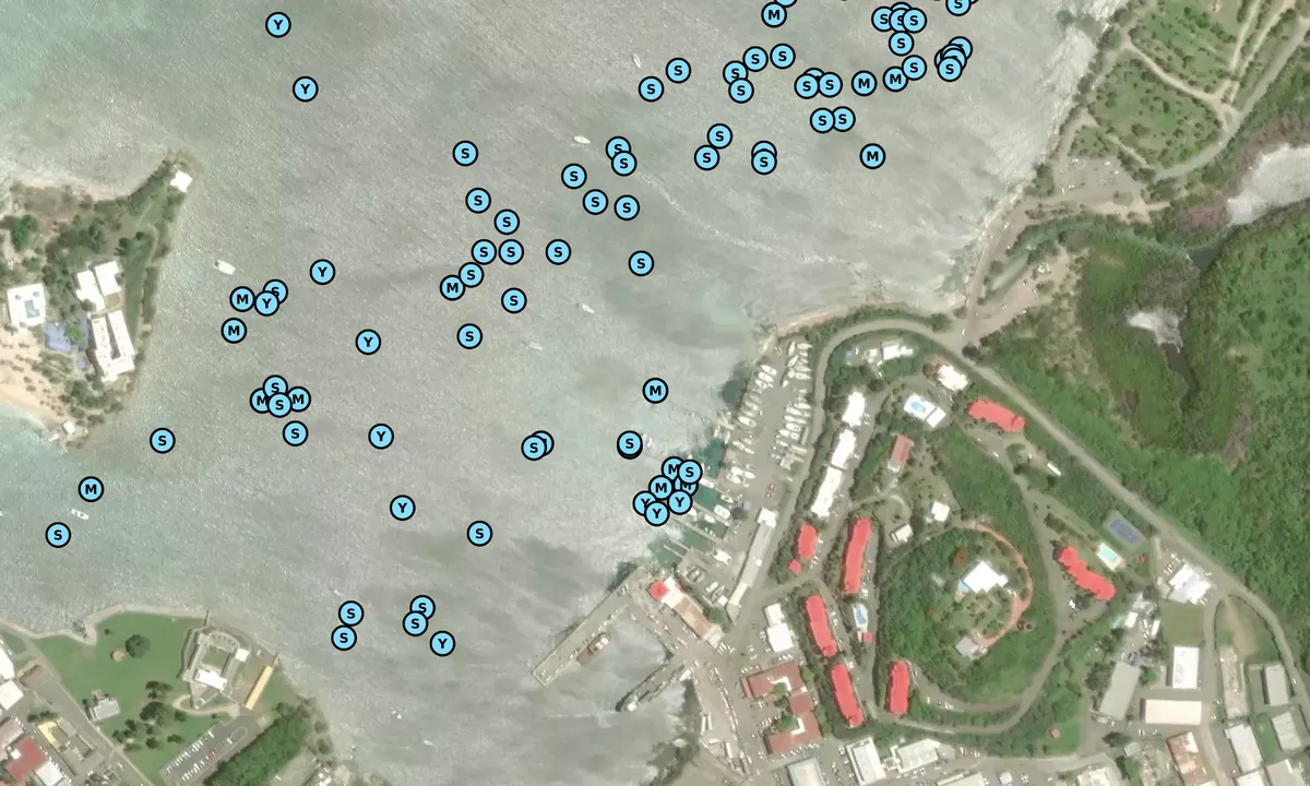 Satelite image of St Croix Marine