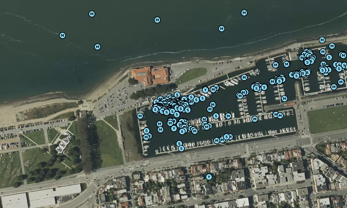 Satelite image of St Francis Yacht Club - San Francisco