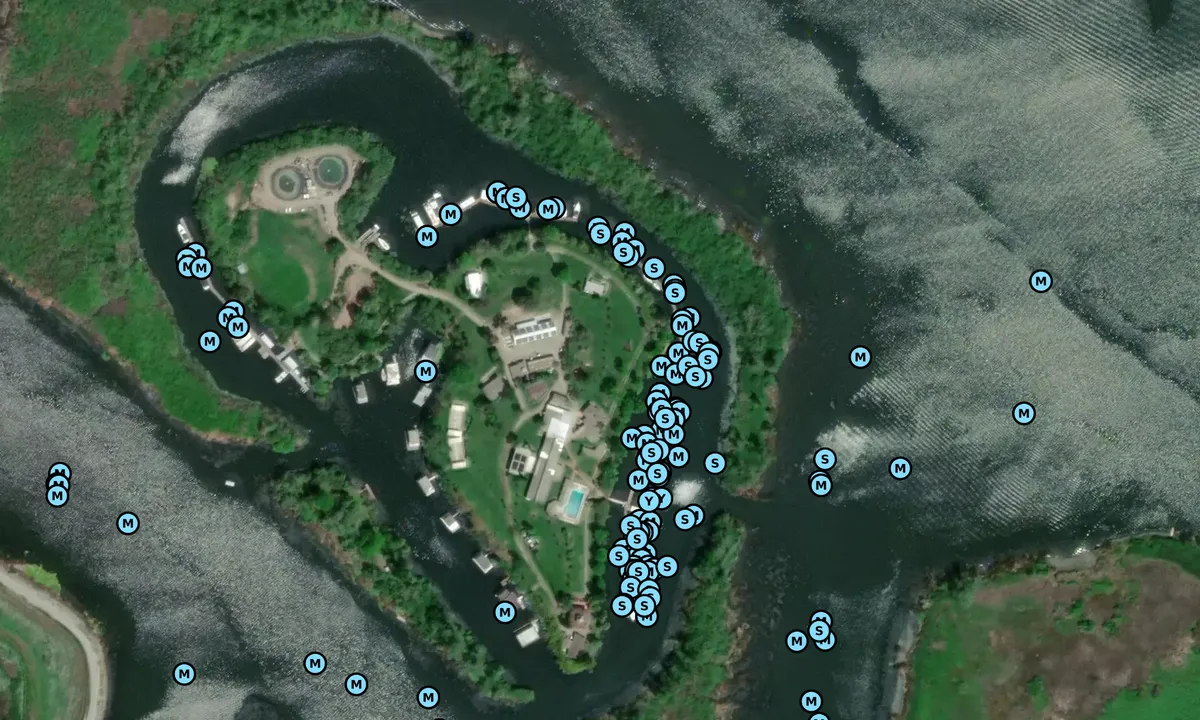 Satelite image of St Francis Yacht Club - Stockton