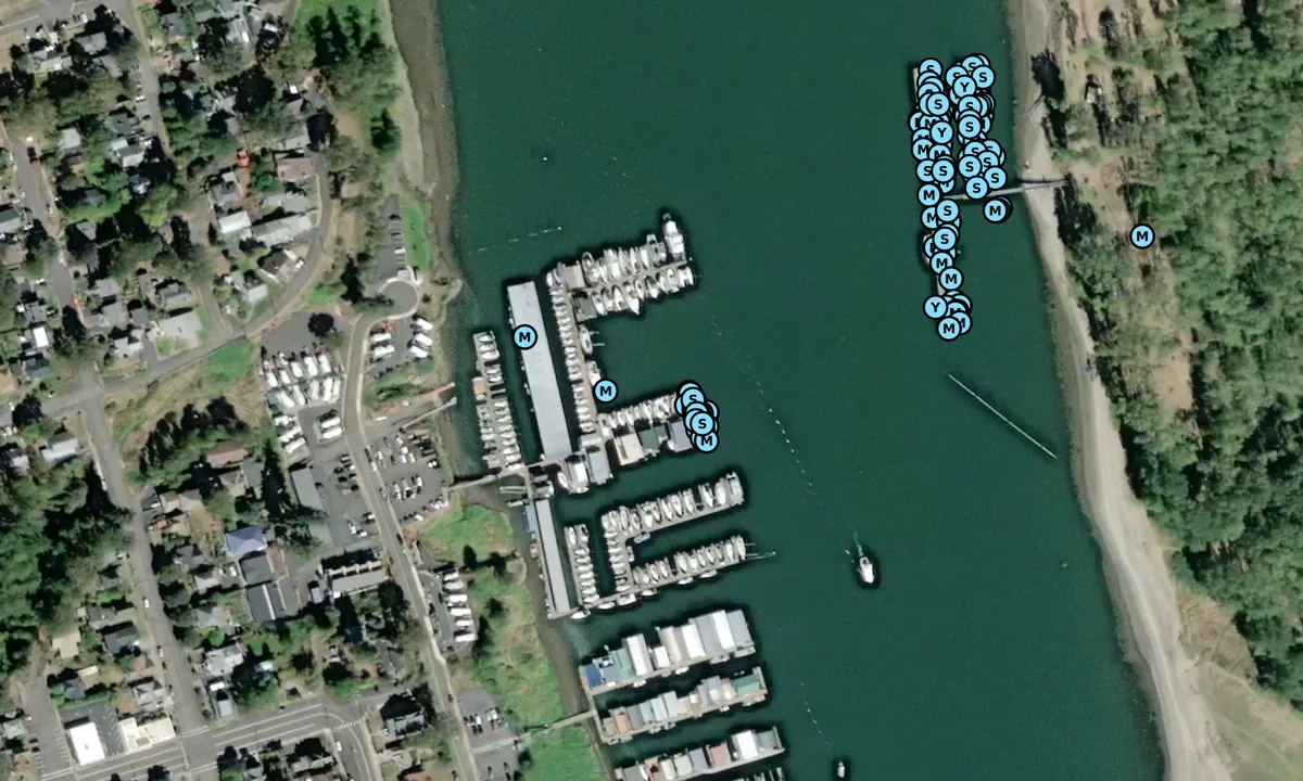Satelite image of St Helens Marina