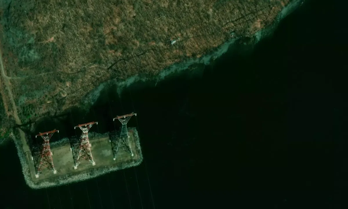 Satelite image of St Pierre de L'lle d Orleans