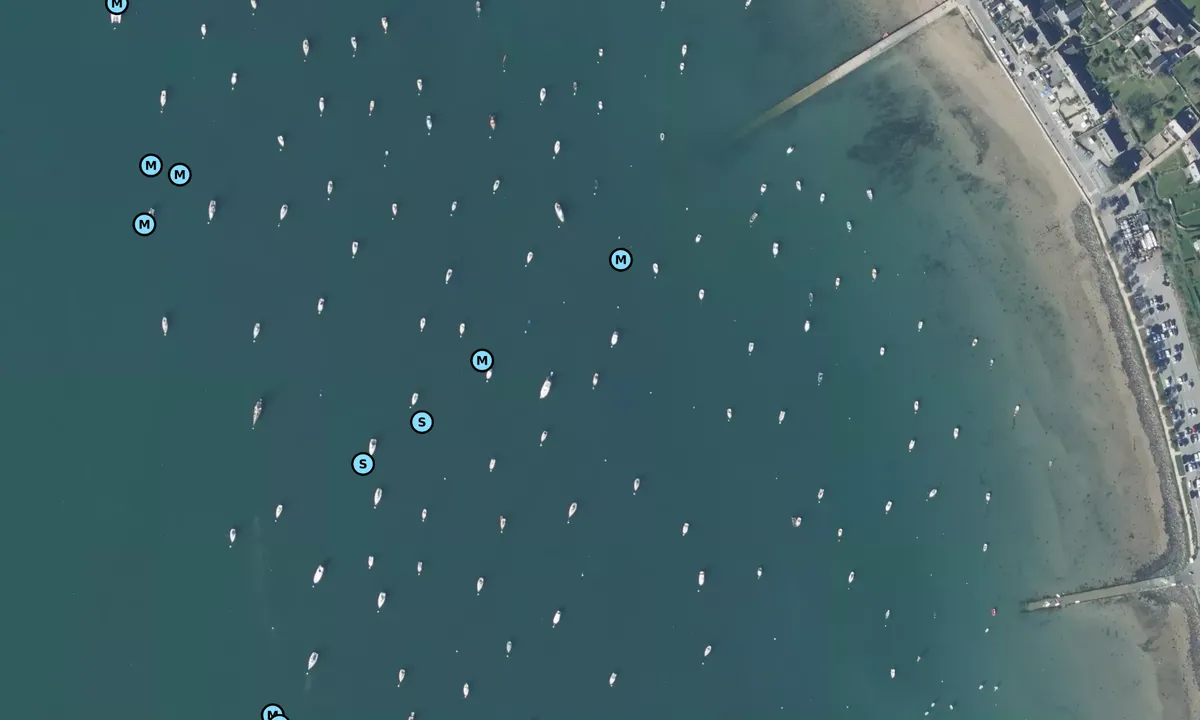 Satelite image of St Suliac Moorings