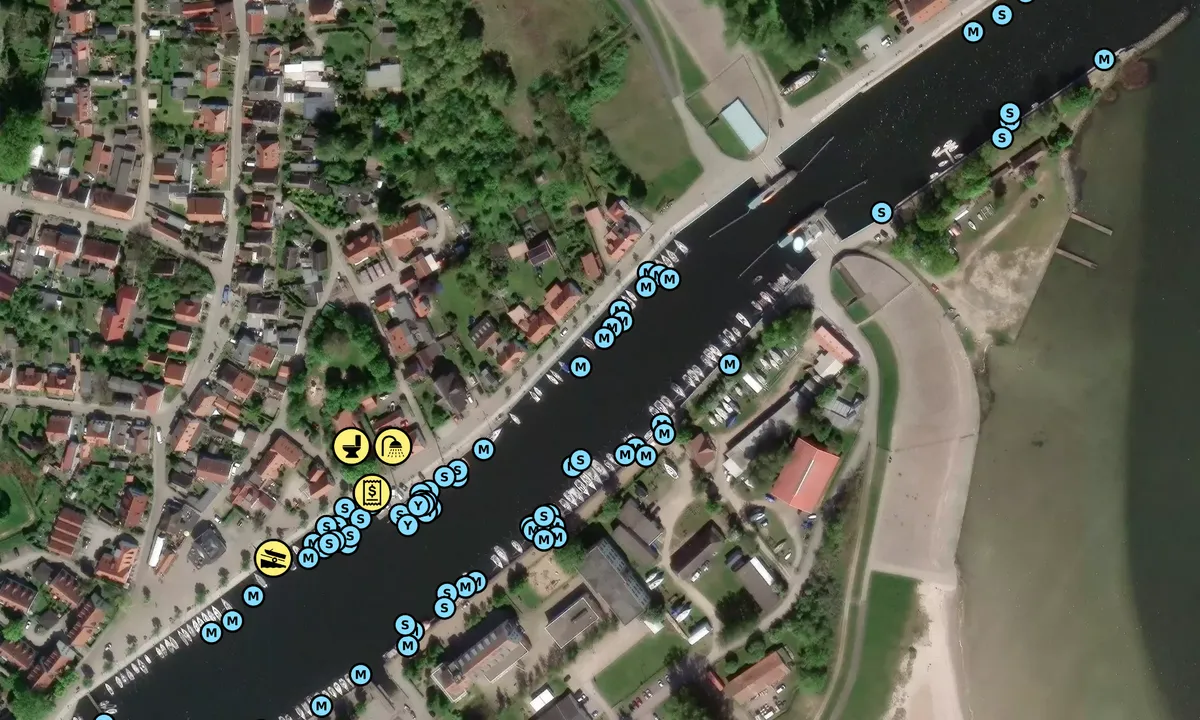 Satelite image of Stadthafen Greifswald Wiek