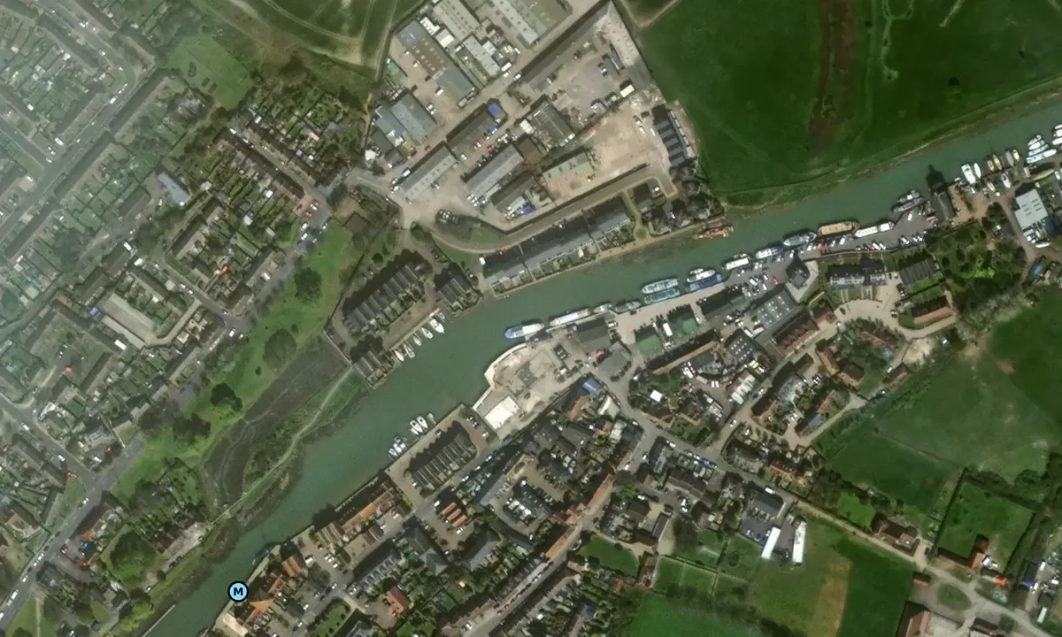 Standard Quay, Faversham: Satelite image of Stanard Quay, Faversham