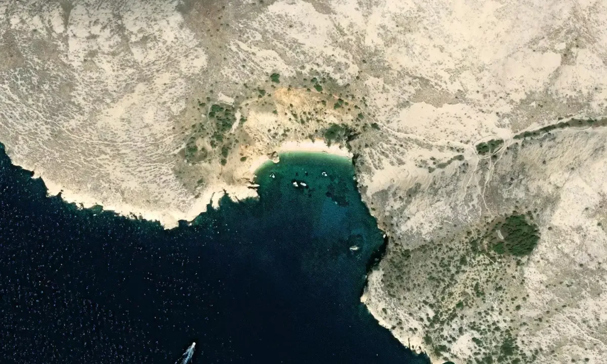 Satelite image of Stara Baška