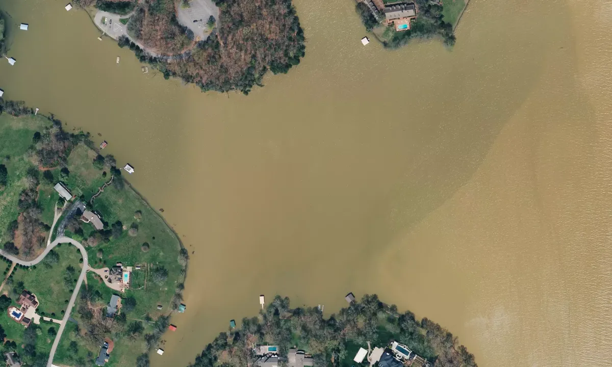 Satelite image of Stark Knob