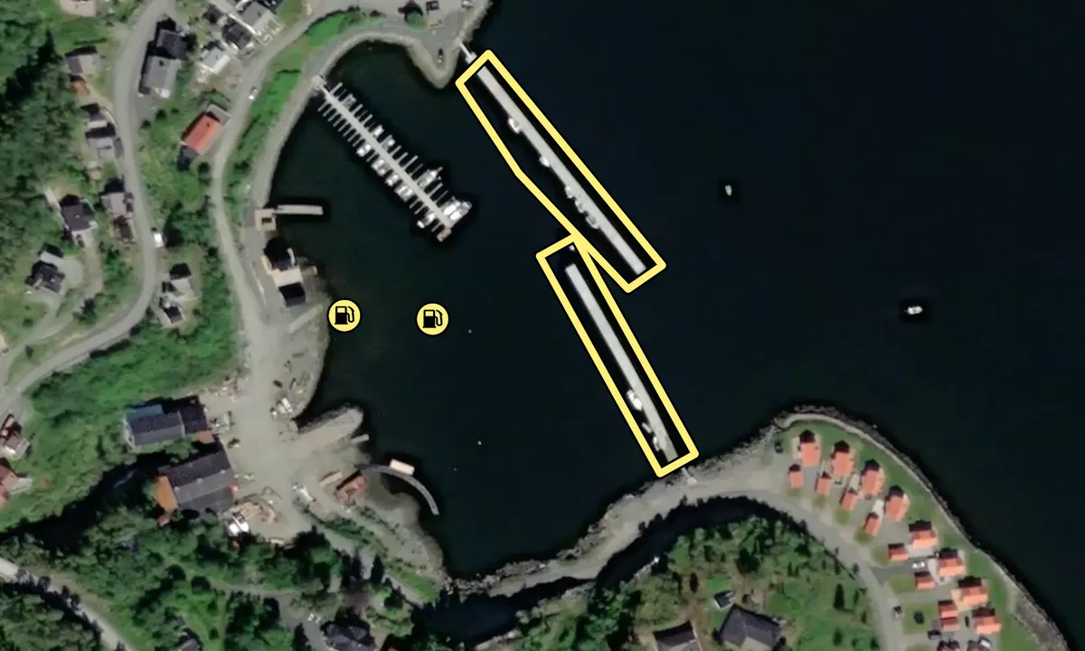 Satelite image of Statland guest harbour