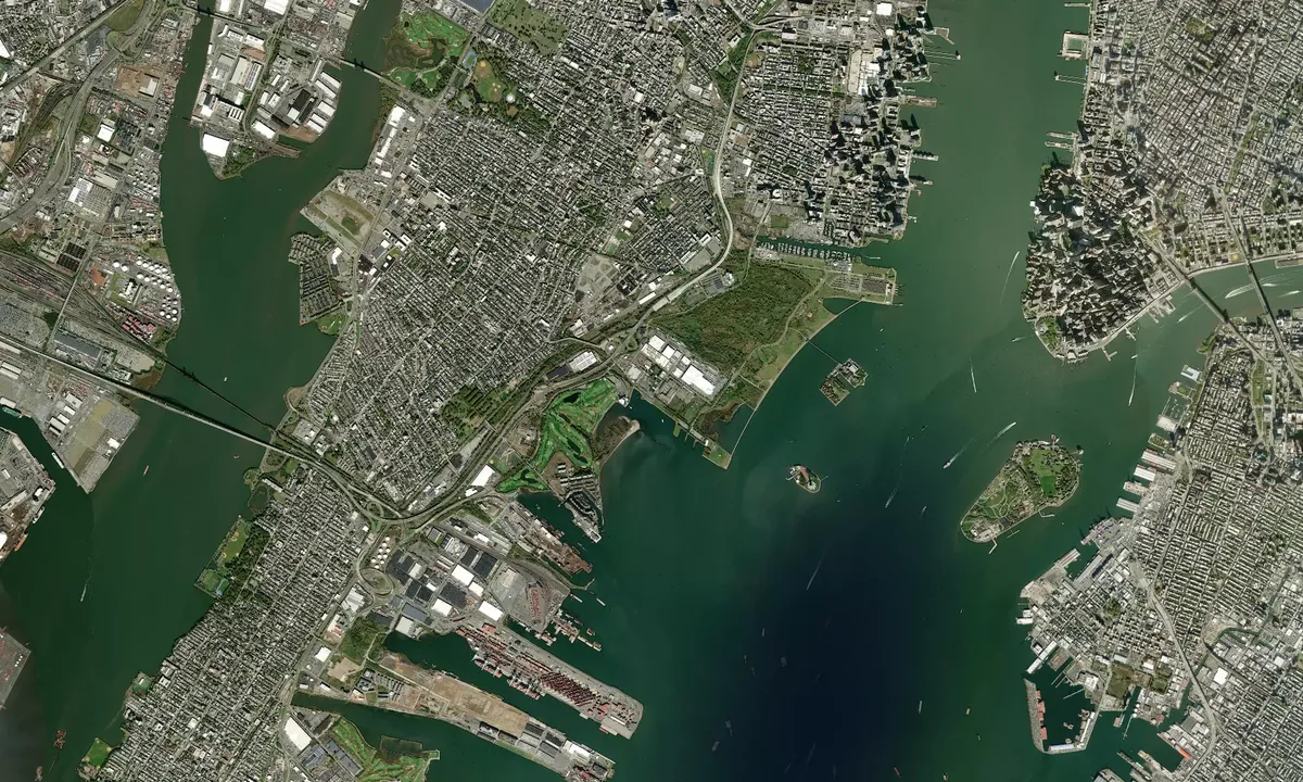 Flyfoto av Statue of Liberty - Jersey City