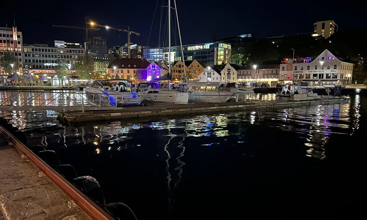 Stavanger: Havna på kveld etter cruisebåtene har reist