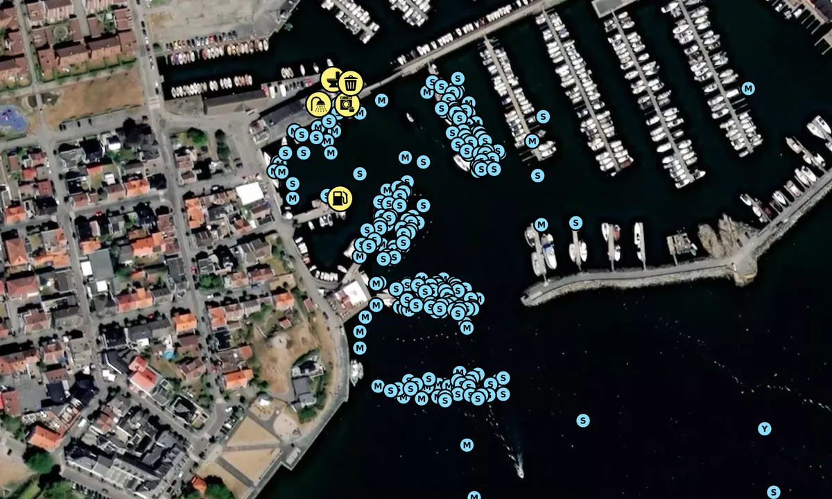 Satelite image of Stavern Gjestehavn