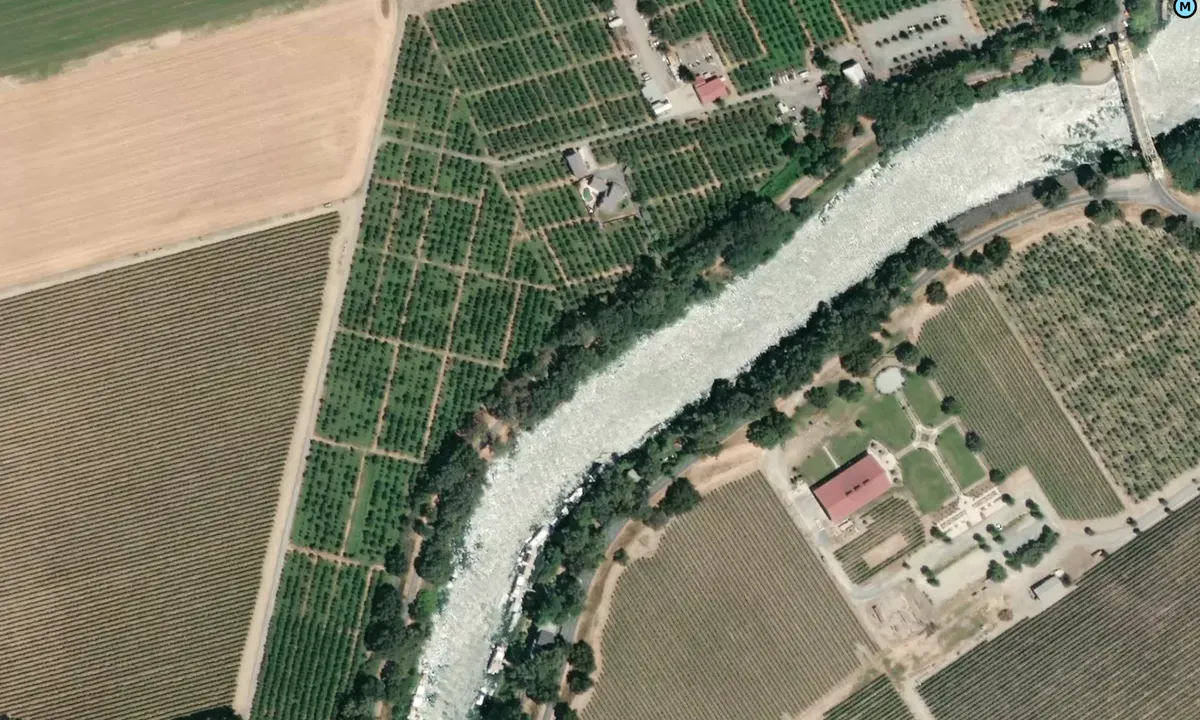 Satelite image of Steam Boat Slough