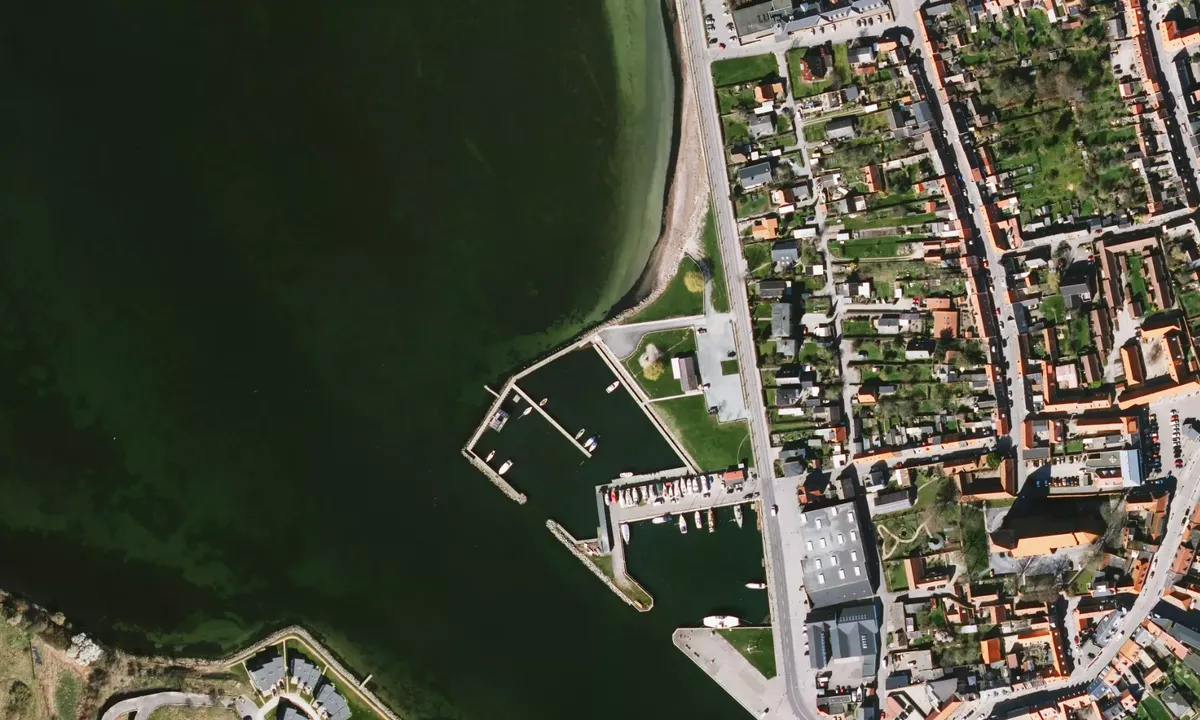 Flyfoto av Stege Havn