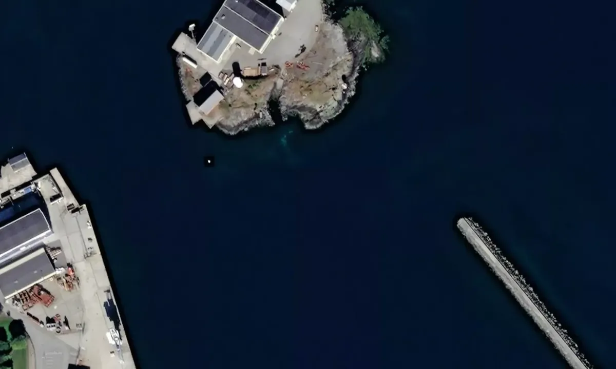 Satelite image of Steinshamn Småbåthamn