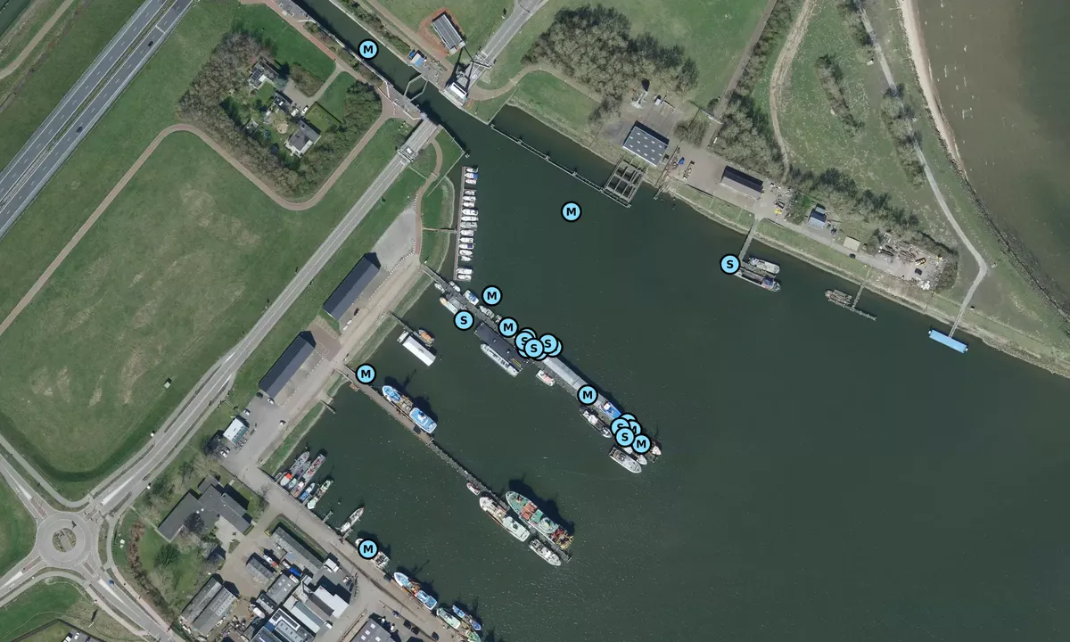 Satelite image of Stellendam Inner Harbor Marina