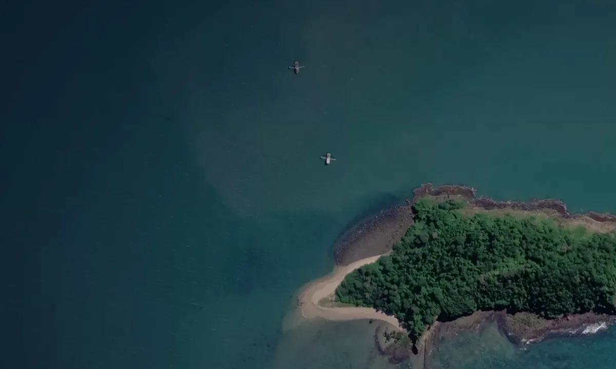 Satelite image of Stephens Island
