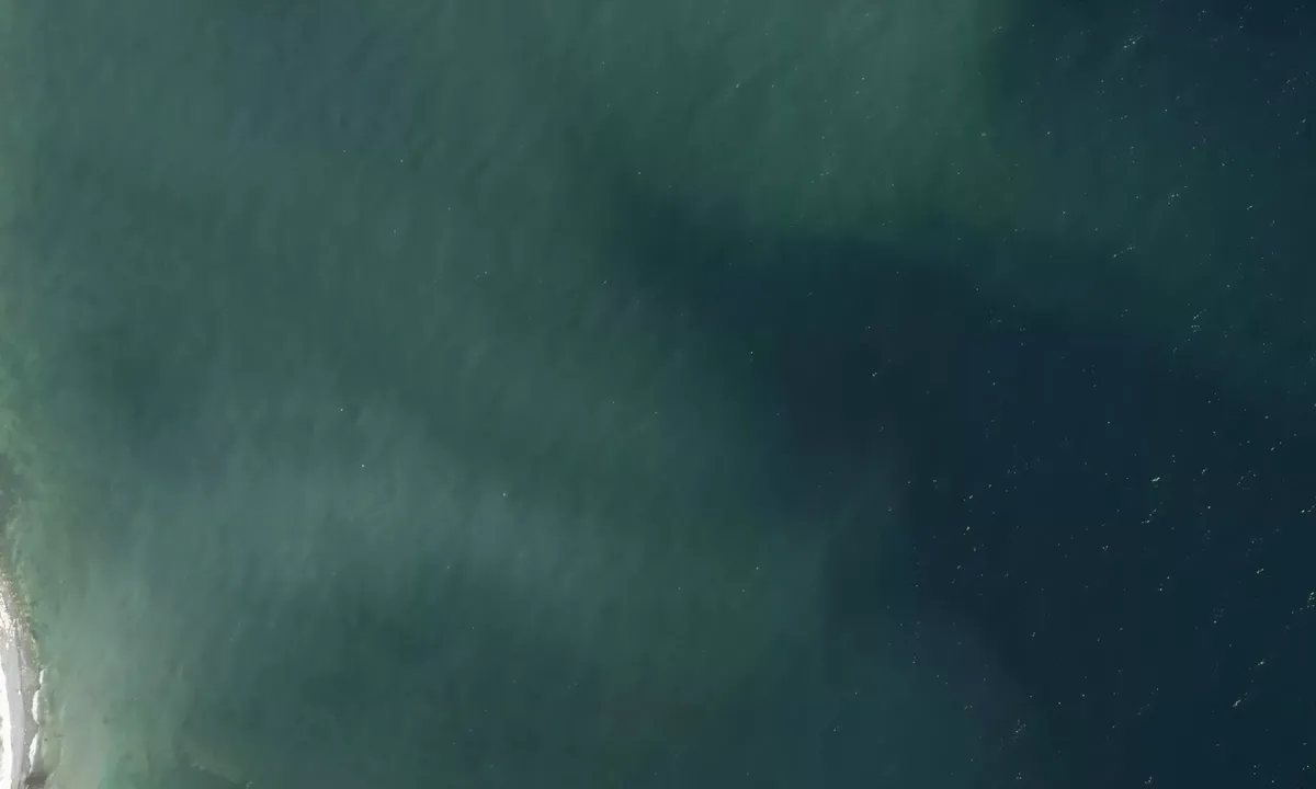 Satelite image of Stevns Klint nord