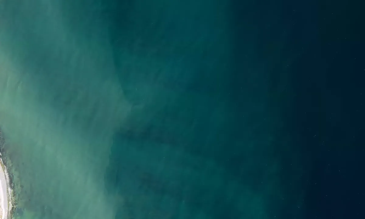 Satelite image of Stevns Klint nord