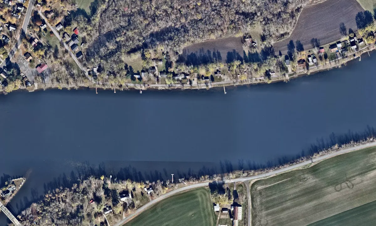 Flyfoto av Stillwater Lock