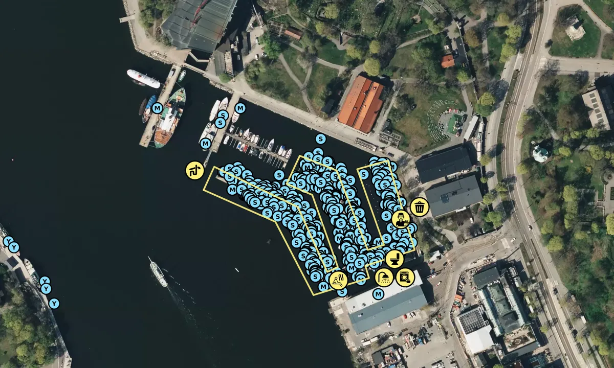 Satelite image of Stockholm - Wasahamnen