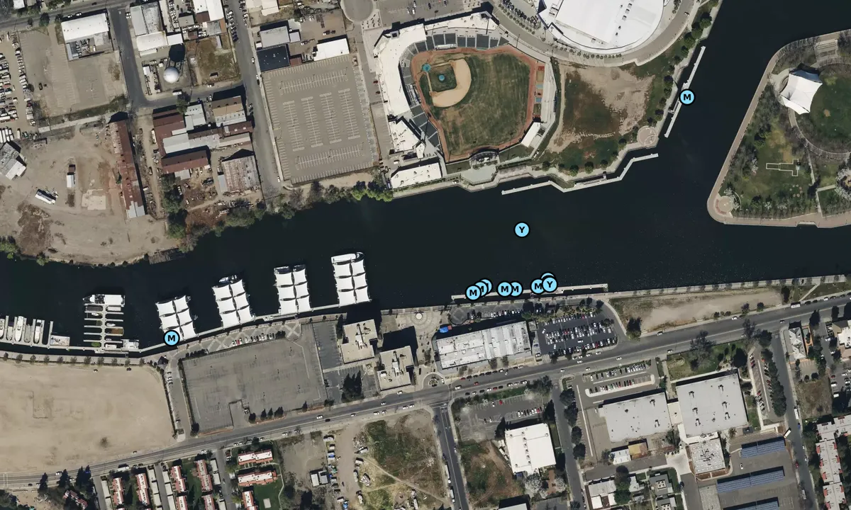 Satelite image of Stockton Downtown Marina