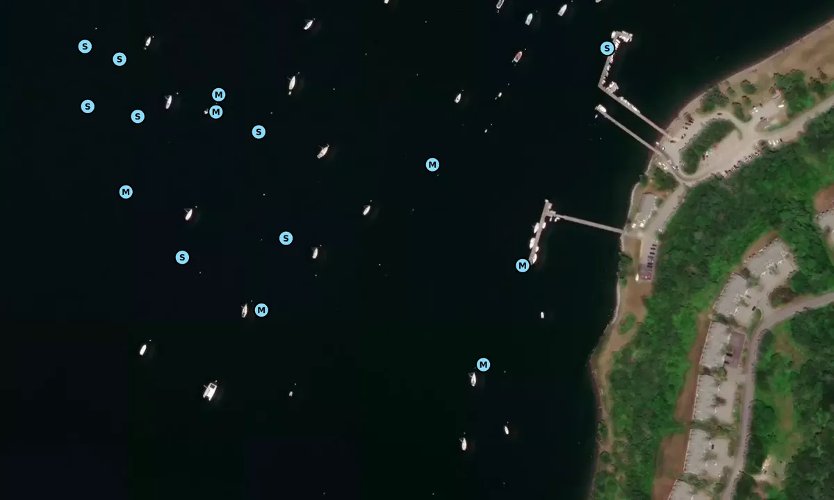 Satelite image of Stockton Springs Harbor
