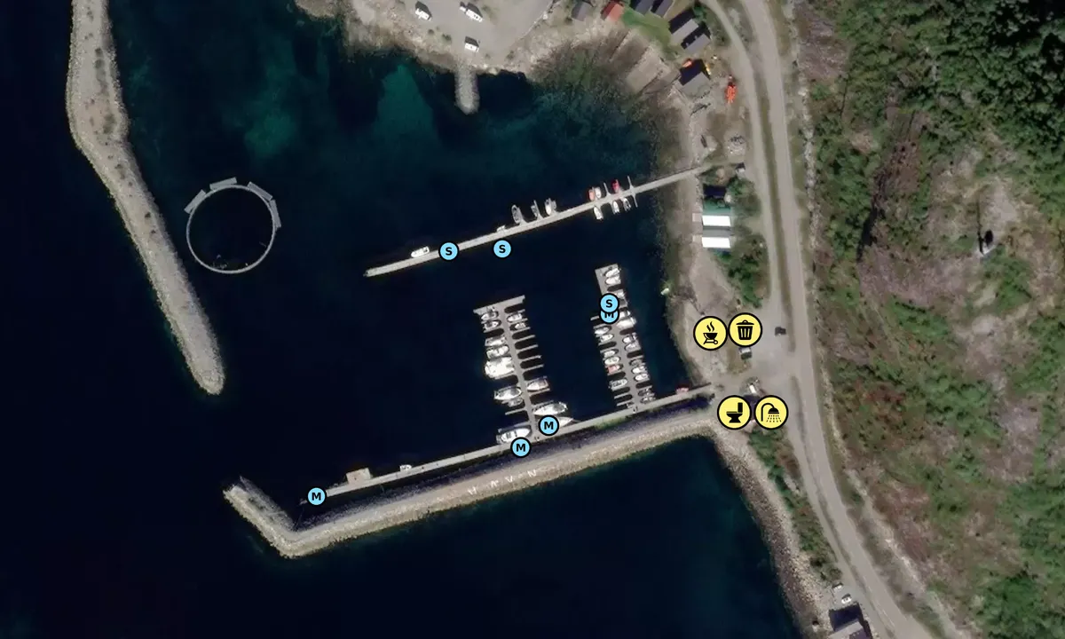 Satelite image of Stokkøy Marina