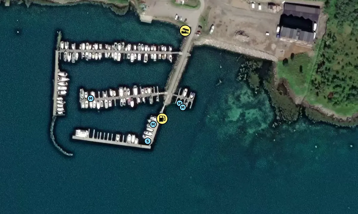 Satelite image of Stokmarknes båtforening