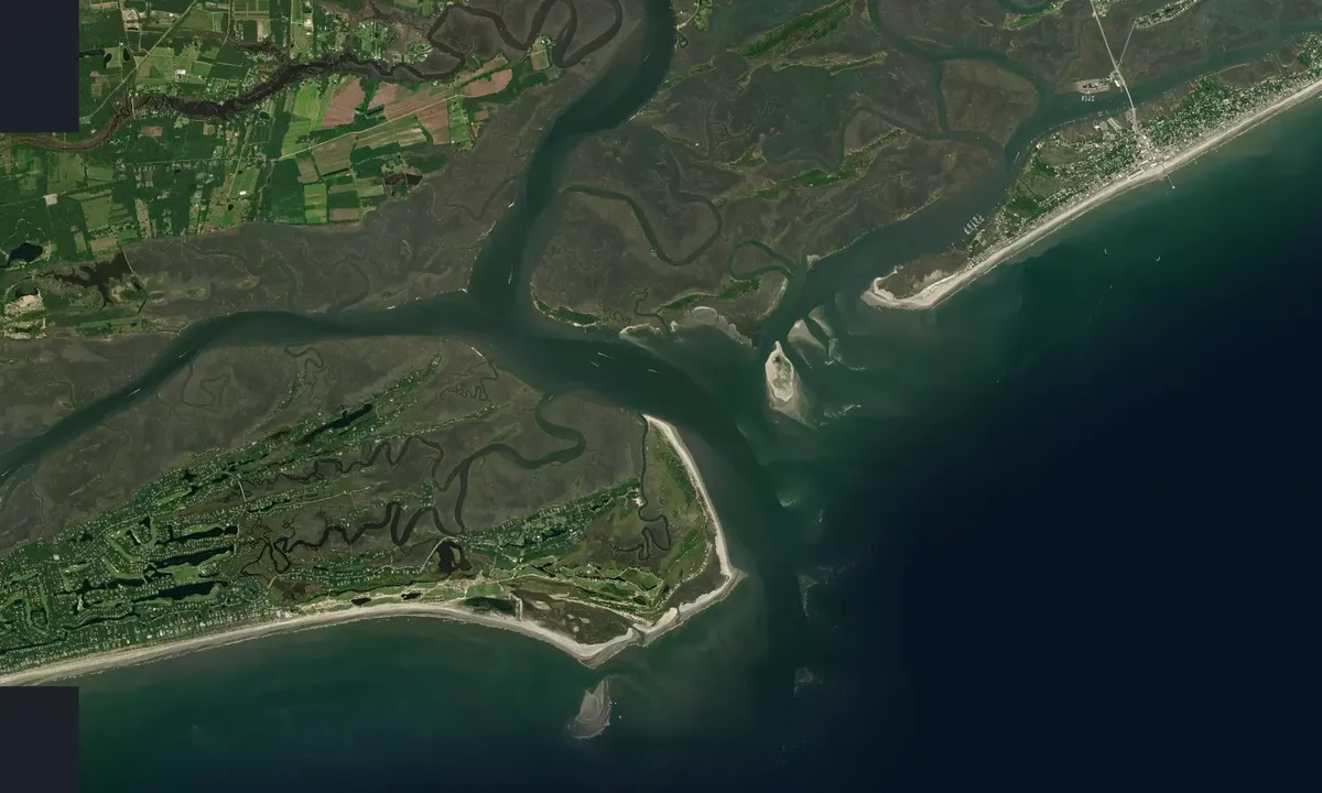 Flyfoto av Stono/Kiawah