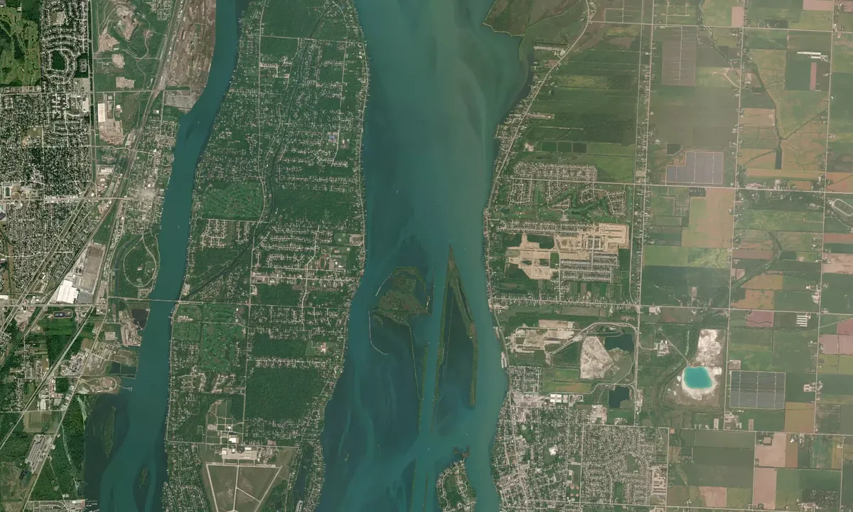 Flyfoto av Stony Island Northeast