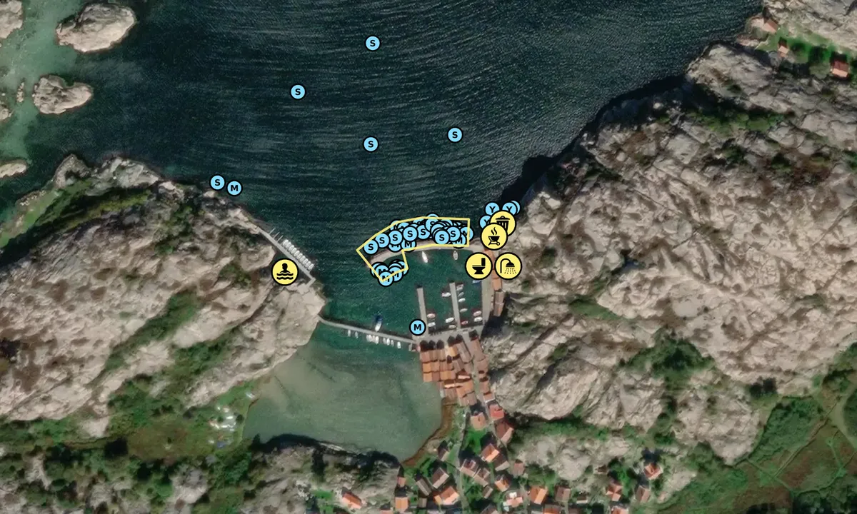 Satelite image of Stora Kornös Gästhamn