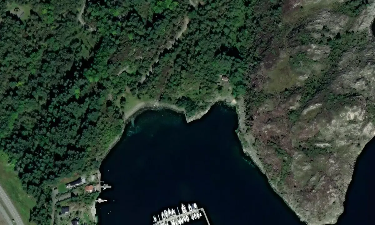 Satelite image of Storevik, Lindøy friluftsområde