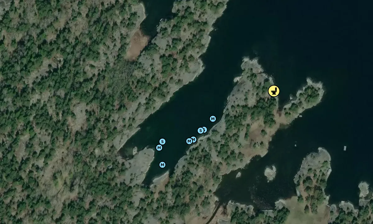 Satelite image of Storö - Lökholmarna
