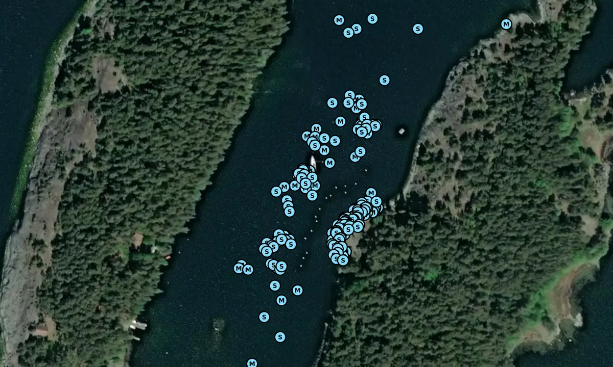 Satelite image of Storön - Kryssarklubbens Uthamn