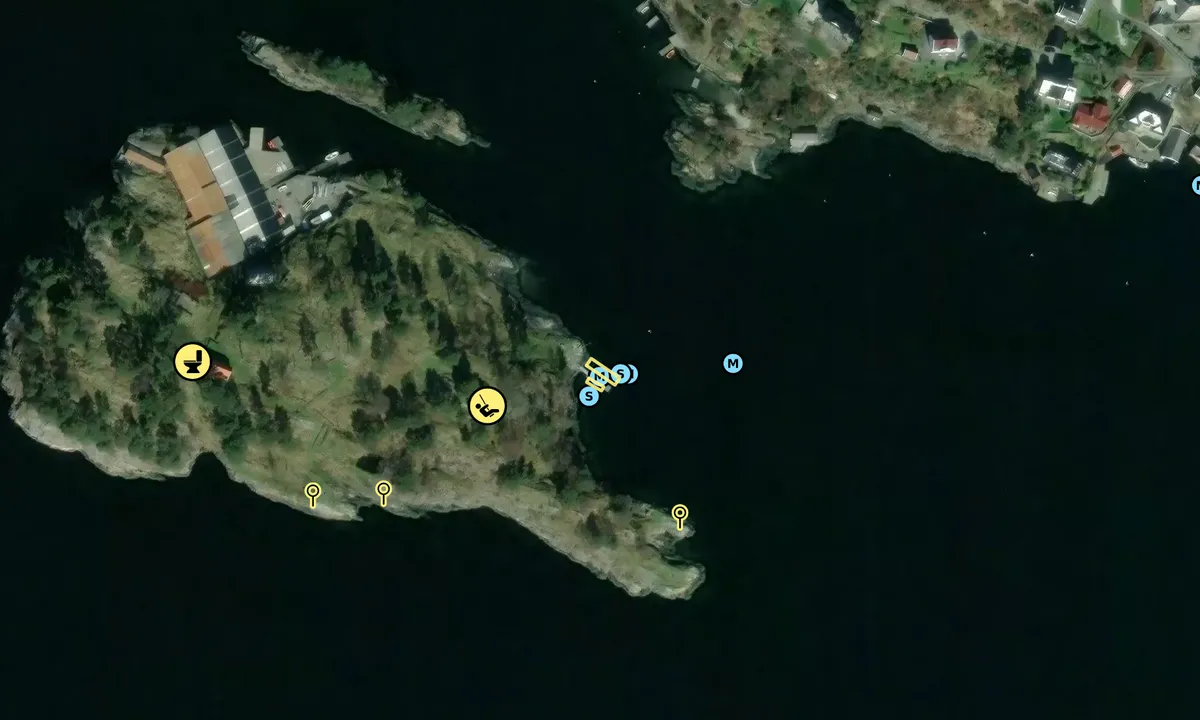 Satelite image of Storøyen, Eidsvåg