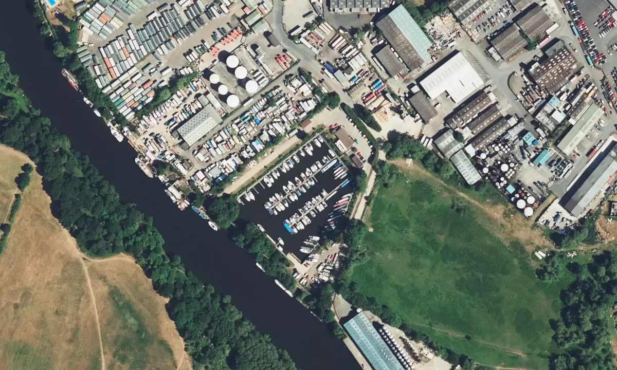 Satelite image of Stourport Marina