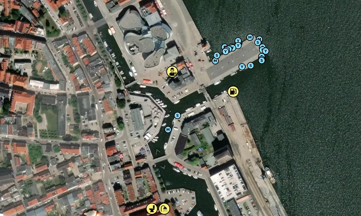 Satelite image of Stralsund Hafenkanäle