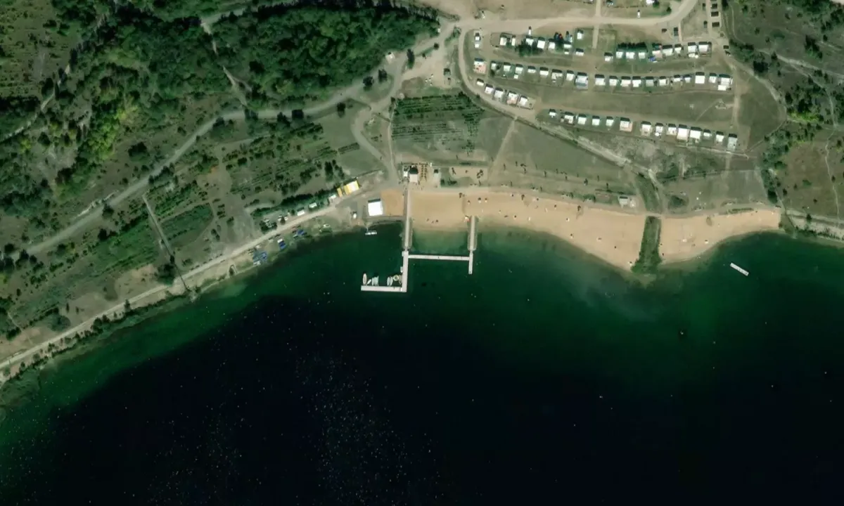 Satelite image of Strandbad Stöbnitz