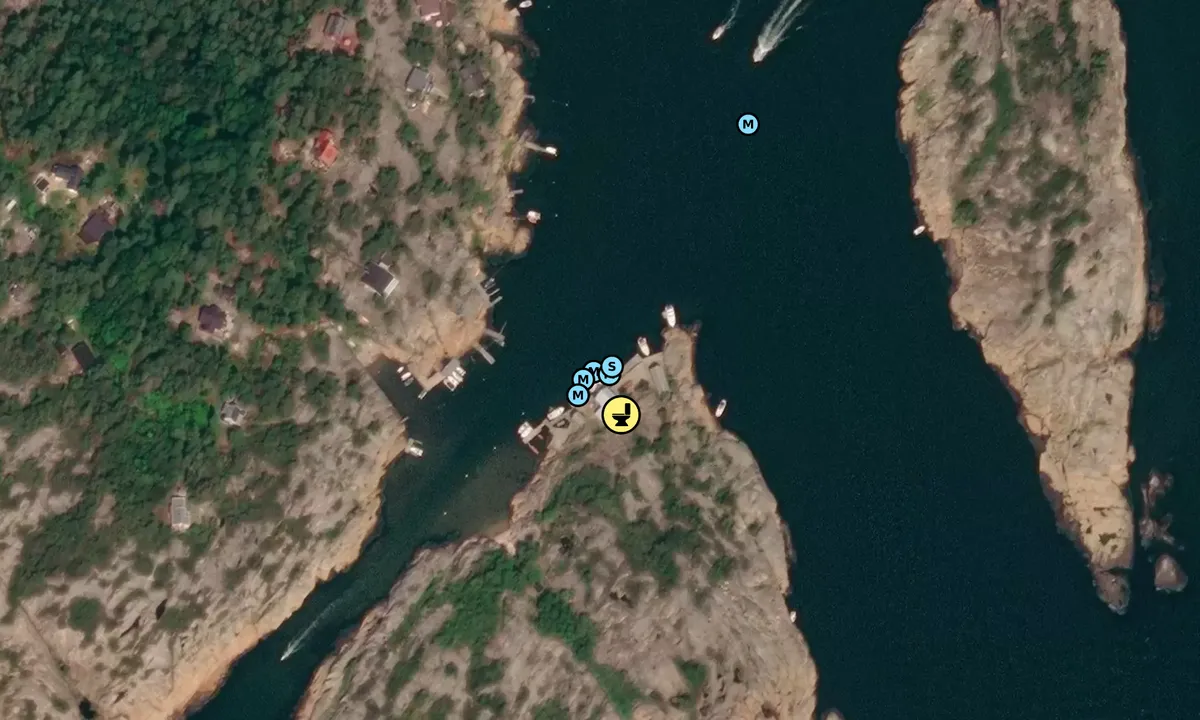 Satelite image of Strømningene fyr