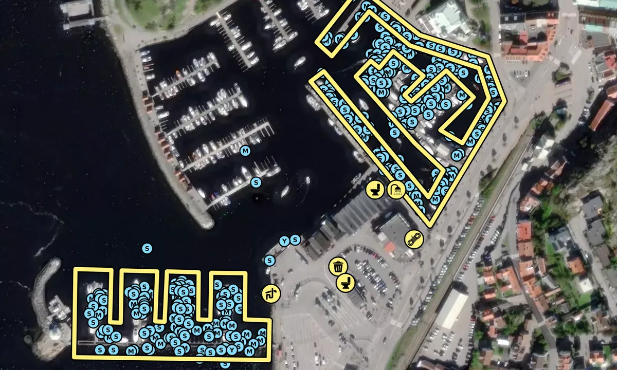 Satelite image of Strömstad - Södra hamnen