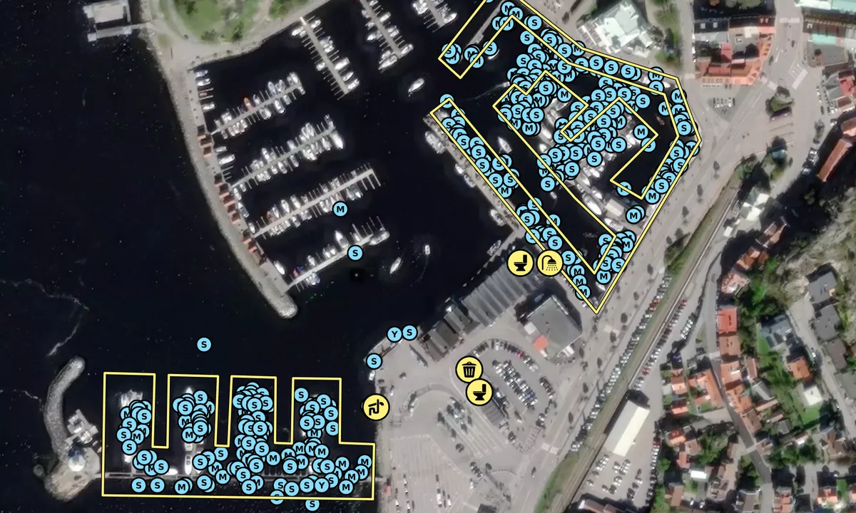 Satelite image of Strömstad - Södra hamnen