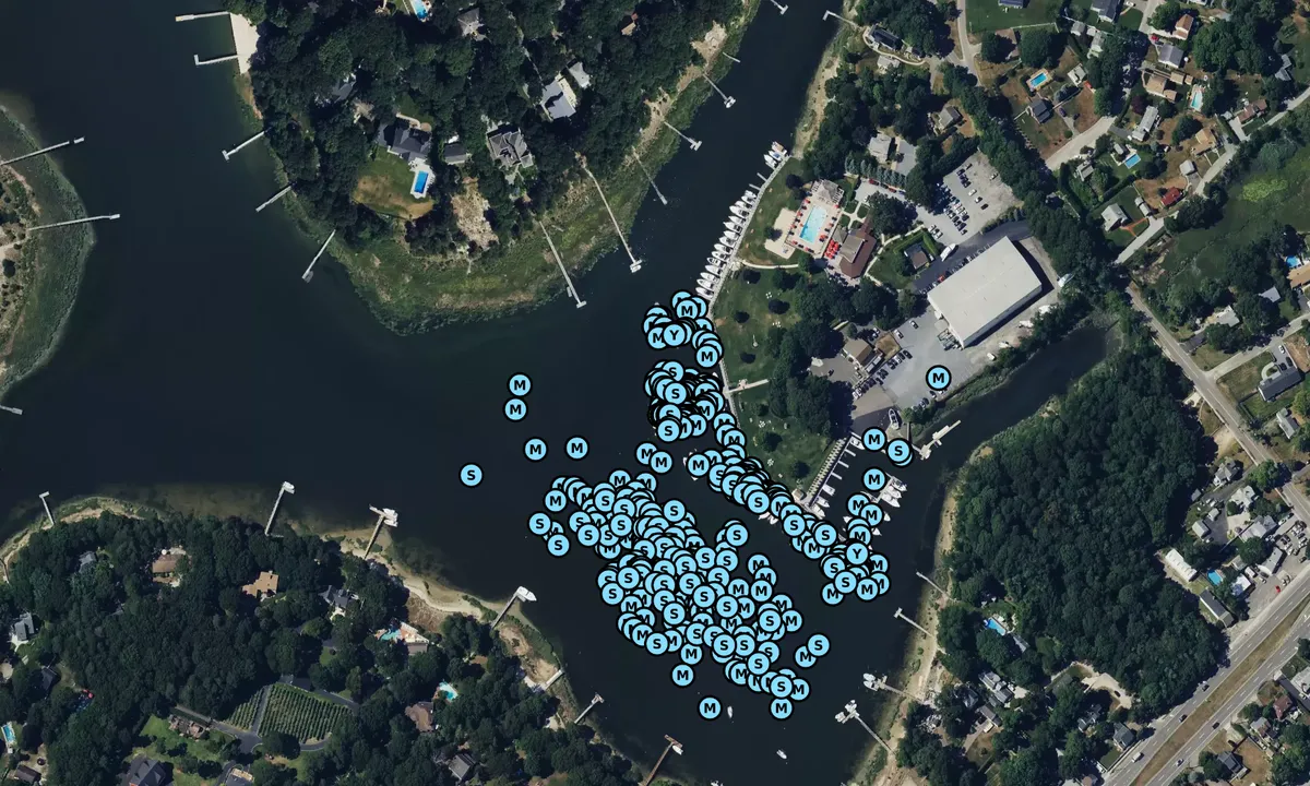 Satelite image of Strong's Water Club and Marina