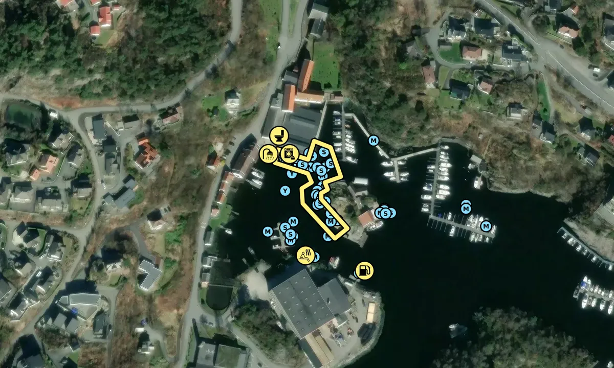 Satelite image of Strusshamn