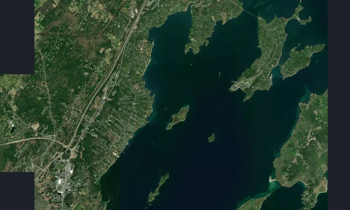 Flyfoto av Sturdivant Island