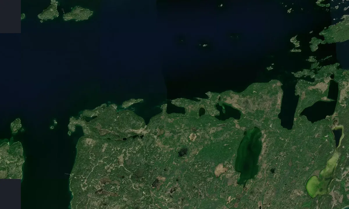 Flyfoto av Sturgeon Cove