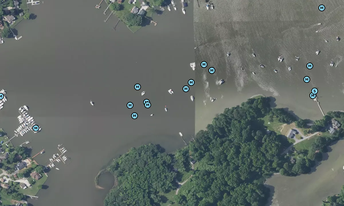 Satelite image of Sue Creek