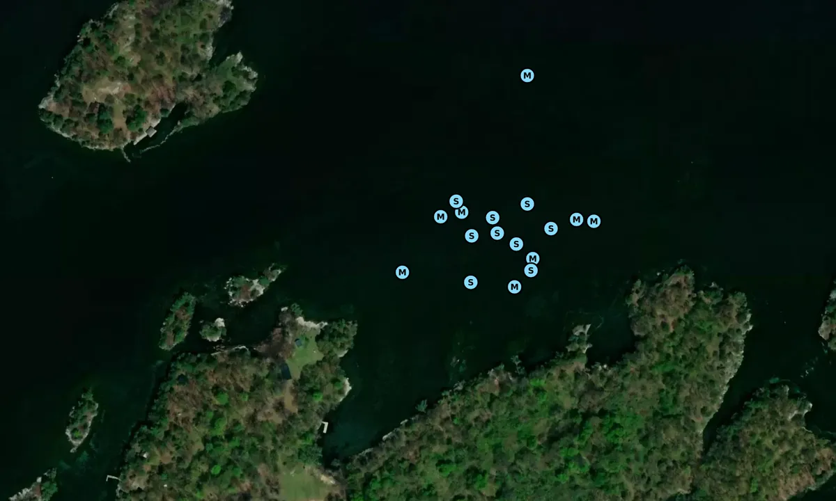 Satelite image of Sugar Island North